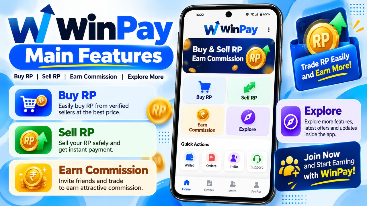 WinPay App dashboard overview and user interface display