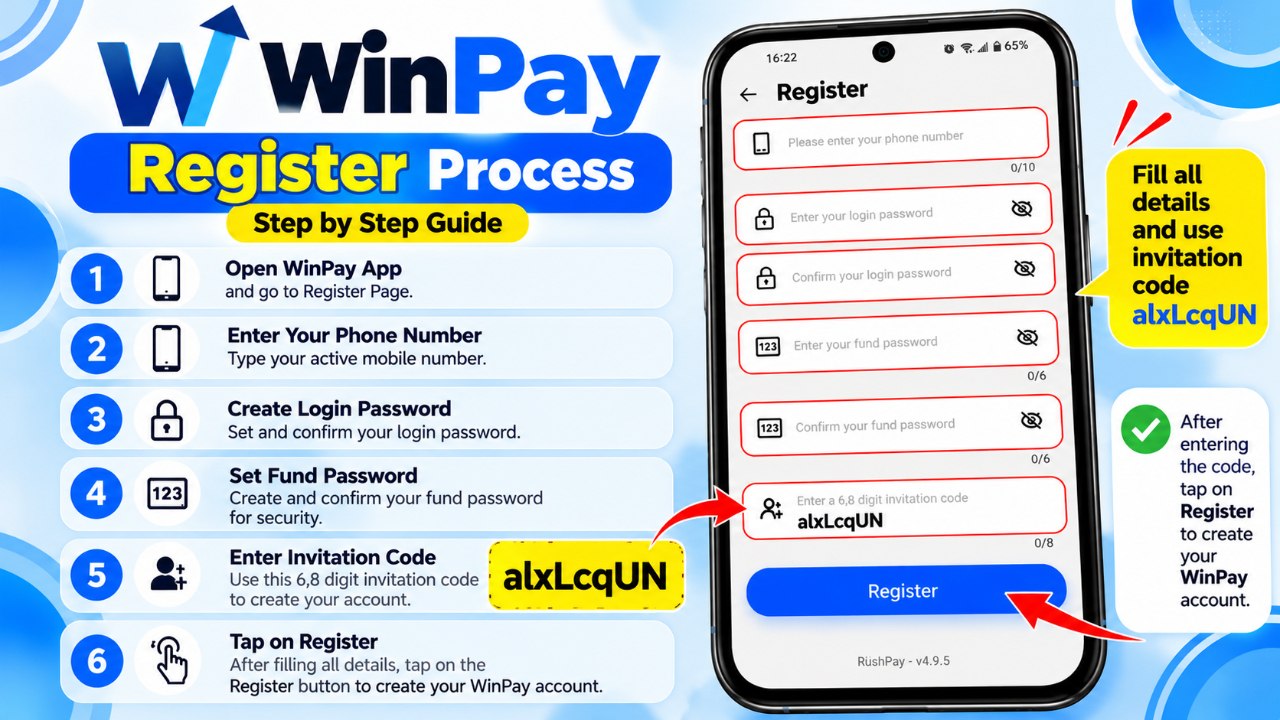 WinPay registration form step-by-step walkthrough